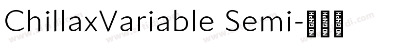 ChillaxVariable Semi字体转换